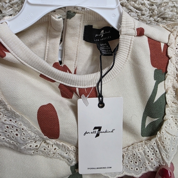 NWT 7 For All Mankind Sweater and Jeans Outfit Set Size 24M - Picture 2 of 5